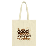 Coffee Tote Bag, Good Mood, Funny Tote, Coffee Lover Gift, Novelty Tote, Reusable Shopping Bag, Grocery Bag, Everyday Bag - Tawshia